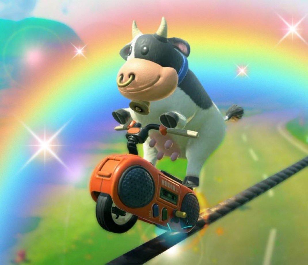 Mario Kart Cow